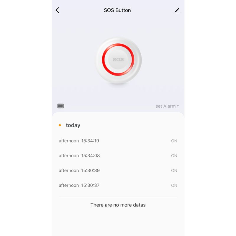 Wifi кнопка SOS для літніх та хворих людей для екстреного виклику допомоги Nectronix SS01, додаток Tuya Smart