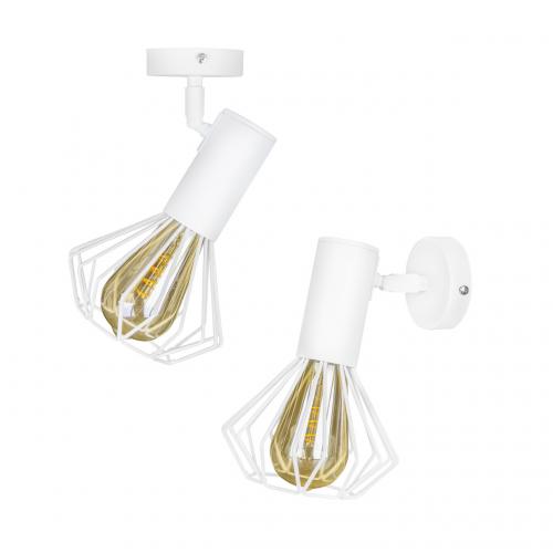 Світильник лофт MSK Electric Diadem настінно-стельовий NL 22151-1W білий Світильник лофт MSK Electric Diadem настінно-стельовий NL 22151-1W білий