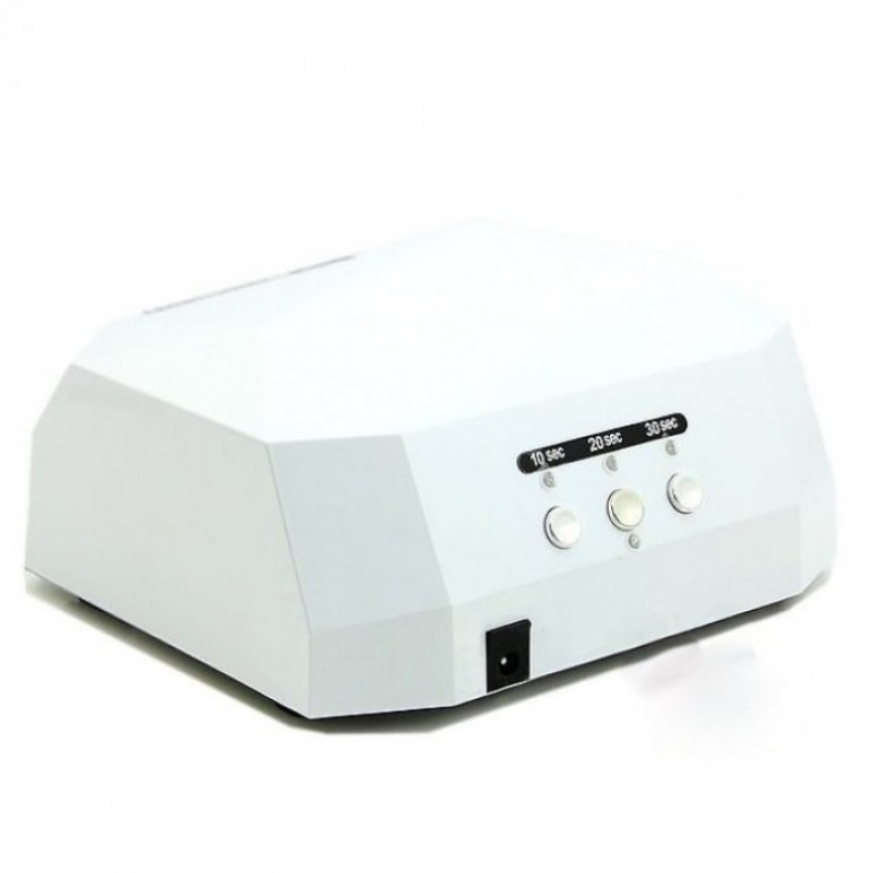 УФ лампа для нарощування нігтів Beauty nail CCF Led 36 Вт Білий (46166)