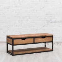 Тумба підставка для TV у стилі Loft NS-2098 680x1200x400 мм Черный Тумба підставка для TV у стилі Loft NS-2098 680x1200x400 мм Черный