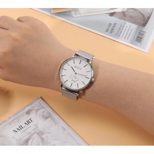 Наручний годинник жіночий BESTA Love UA Silver Сріблястий (3142) Наручний годинник жіночий BESTA Love UA Silver Сріблястий (3142)