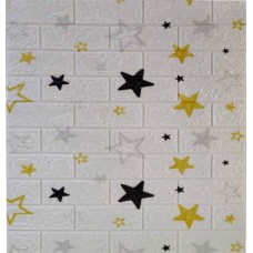 Самоклеюча декоративна 3D панель великі зірки Loft Expert 700x770x5 мм