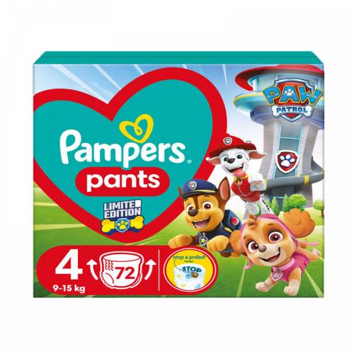 Підгузники-трусики Pampers Pants 4 (9-15 кг) 72 шт Щенячий патруль в інтернет супермаркеті PbayMarket!