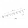 Спот TK Lighting Top 170x18x15 см Чорний (TK6179)