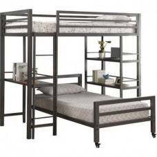 Двоярусне ліжко Loft у стилі Loft NS-226 1880x1800x1800 мм Черный