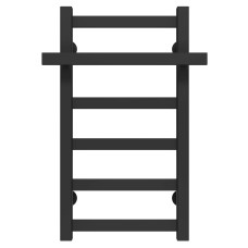 Рушникосушарка водяна Nicolе П6 400х600 Deffi Чорний (A.NI.60.40.6.B.B)