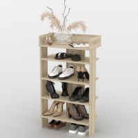 Стелаж для взуття Тиса Мебель ТО-213 Дуб сонома 105x60 см Стелаж для взуття Тиса Мебель ТО-213 Дуб сонома 105x60 см