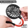 Вентилятор на шию портативний OPT-TOP Neck Fan SN з акумулятором Чорний (2104618574)