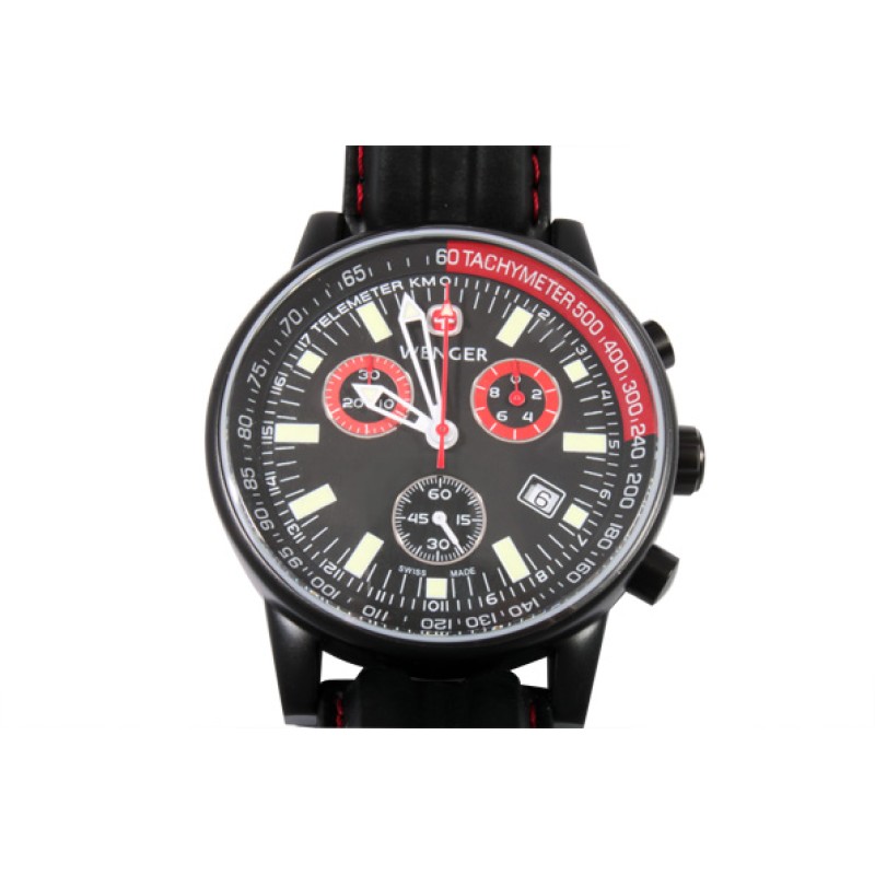 Набір Wenger годинник та ніж Червоно-чорний (70731.XL)