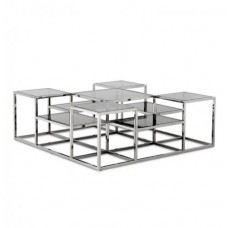 Кавовий журнальний столик у стилі Loft NS-569 450x1200x1200 мм Черный