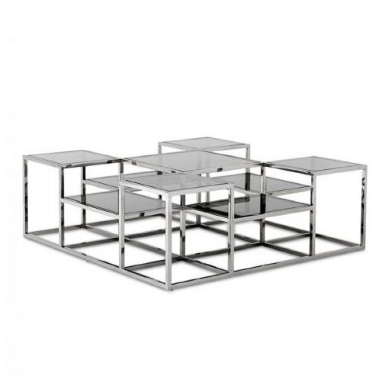 Кавовий журнальний столик у стилі Loft NS-569 450x1200x1200 мм Черный