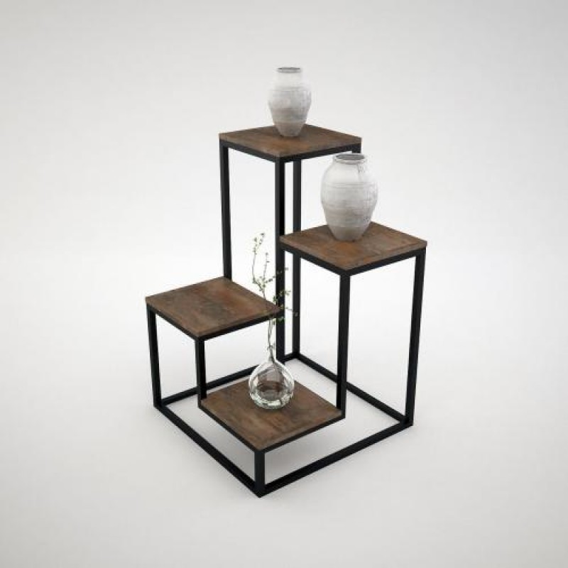 Підставка для квітів у стилі Loft NS-1432 830x400x400 мм Черный