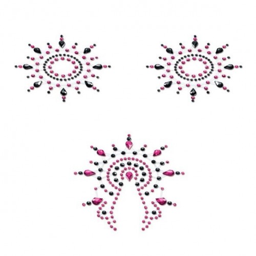 Пестіс Petits Joujoux Gloria set of 3 - Black/Pink (SO3131)