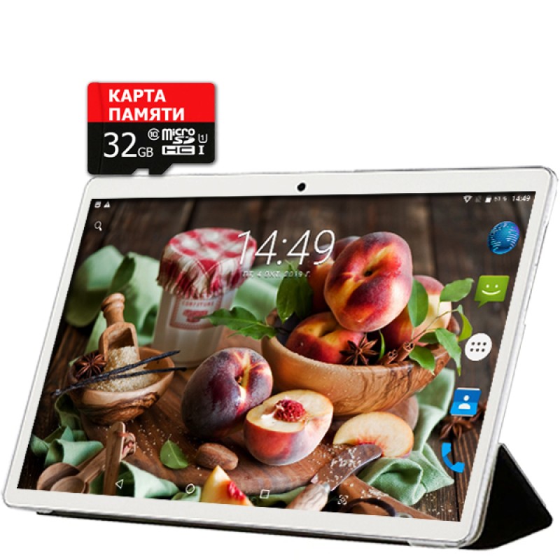 Планшет-телефон Adronix X1001 Silver LTE 2/32GB + Чохол-книжка + Карта пам'яті 32GB