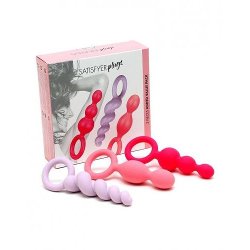 Набір анальних пробок Satisfyer Plugs 3 шт Різнокольоровий (SO2324)
