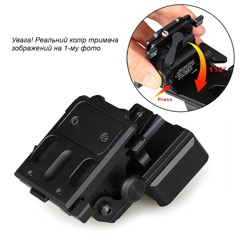 Універсальне NVG кріплення c HORN та DOVETAIL інтерфейсами для ПНБ PVS-7/14/15/18/21/31 Norotos CL24-0237, коричневий