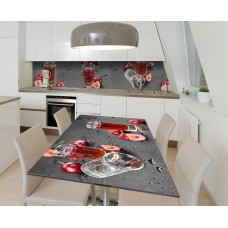 Наклейка 3Д вінілова на стіл Zatarga «Черешневий лікер» 600х1200 мм (Z184404st)