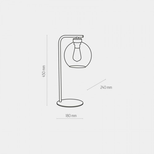 Настільна лампа TK Lighting Cubus Чорний (TK5102)