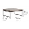 Лаунж пуф у стилі Loft NS-973 430x850x850 мм Белый в інтернет супермаркеті PbayMarket!