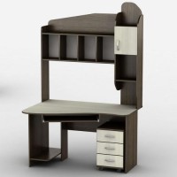 Стіл комп'ютерний Тиса Мебель Тиса-27 Венге Молочний 2060x900x1300 мм