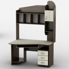 Стіл комп'ютерний Тиса Мебель Тиса-27 Венге Молочний 2060x900x1300 мм