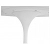 Стіл дизайнерський обідній SDM Тюльпан дерево 80 см Білий (79895)