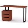 Стіл письмовий Лофт-2 Компаніт Яблуня (120х60х72,8 см)