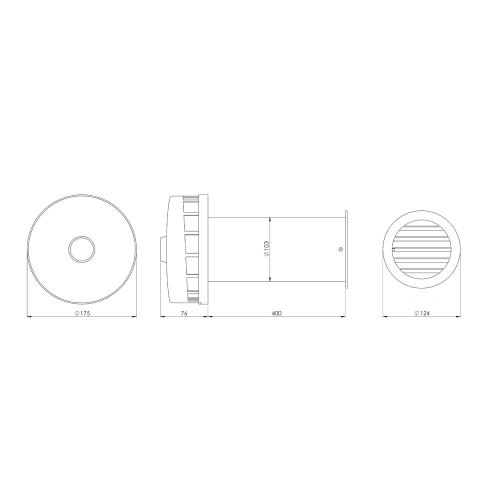 Провітрювач Europlast SPK2-100dB (73977) Провітрювач Europlast SPK2-100dB (73977)