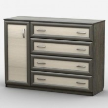 Комод Тиса Мебель АКМ-31 2 Венге Дуб молочний 90x60x120 см