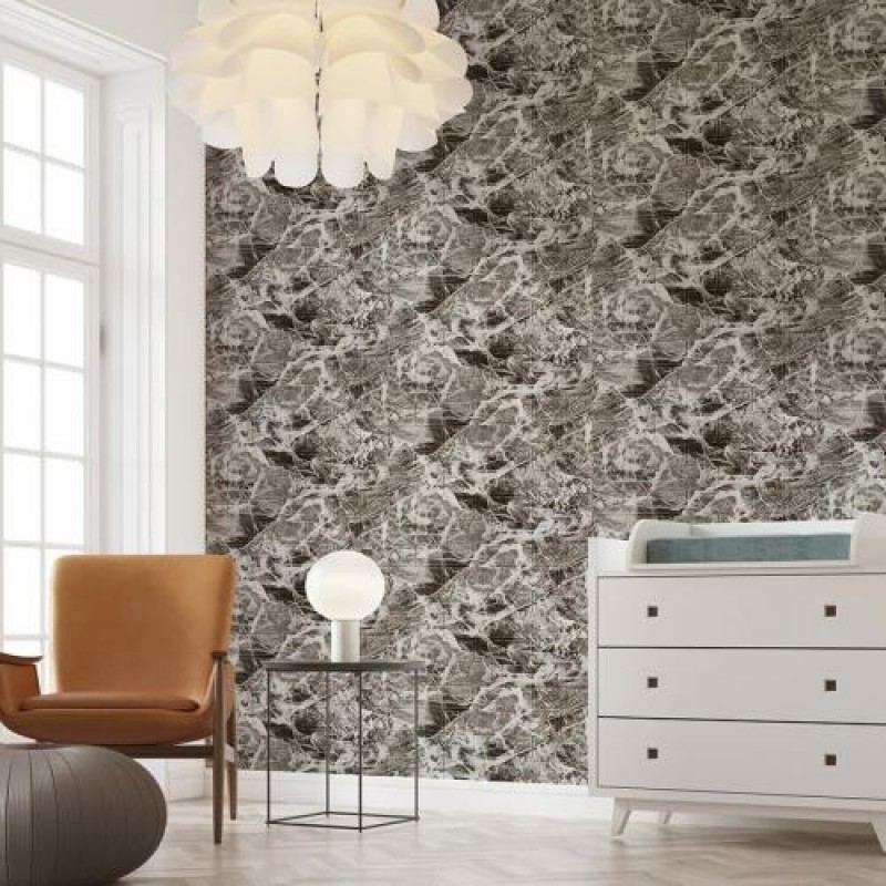 Панель стінова 3D 700х770х2мм (061-2) мармур чорний (D) Sticker Wall SW-00001912