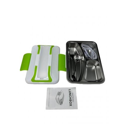 Ланч-бокс електричний з підігрівом від мережі 220 V 820 мл Lunch Box Зелений (1936360941) в інтернет супермаркеті PbayMarket! Ланч-бокс електричний з підігрівом від мережі 220 V 820 мл Lunch Box Зелений (1936360941) в інтернет супермаркеті PbayMarket!