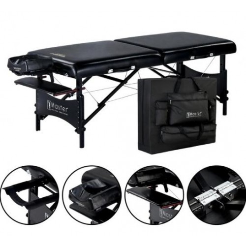 Масажний стіл Master Massage Galaxy Black 76x183 см (104056) Масажний стіл Master Massage Galaxy Black 76x183 см (104056)