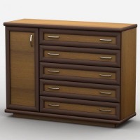 Комод Тиса Мебель АКМ-36 1 Лісовий горіх 90x45x120 см Комод Тиса Мебель АКМ-36 1 Лісовий горіх 90x45x120 см