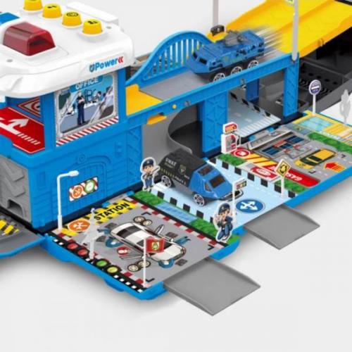 Ігровий набір Combuy Поліція 2в1 гараж для машинок  Ігровий набір Combuy Поліція 2в1 гараж для машинок