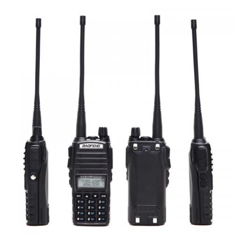 Рація Baofeng UV-82 UP 8 Ватт 2800 мАч Black