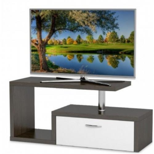 Тумба під телевізор Тиса Мебель ТВ-255 Венге Білий 45x35x100 см