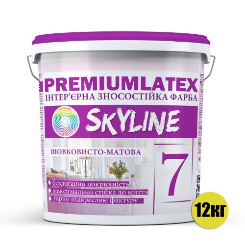 Фарба зносостійка шовковисто-матова Premiumlatex 7 Skyline 12 кг