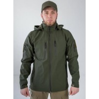 Куртка чоловіча No Brand Soft Shell XL Оливковий (2545104075)