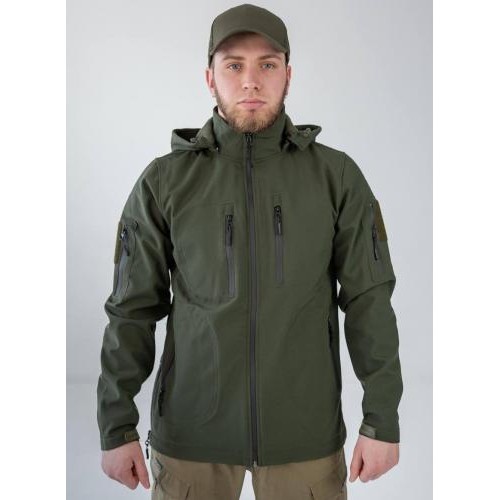 Куртка чоловіча No Brand Soft Shell XL Оливковий (2545104075)
