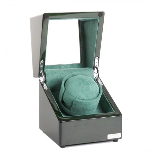 Скринька Salvadore для підзаводу 1 годинника 1041/GEEF/F5 13,5х13,5х16 см Чорно-зелений Скринька Salvadore для підзаводу 1 годинника 1041/GEEF/F5 13,5х13,5х16 см Чорно-зелений