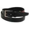 Шкіряний ремінь Skipper 110-130 x 3.5 см Чорний (1000-35)