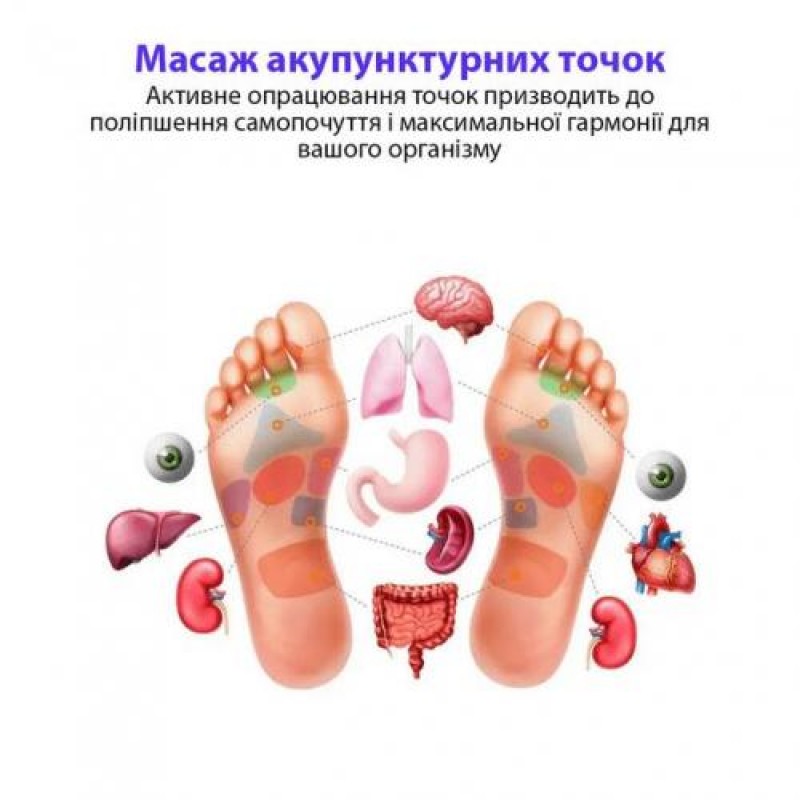 Масажний килимок для ступнів Inspire 31х30 см Чорний (BISD-066F)