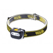 Ліхтар налобний MASTERTOOL 4 режими 55х35х40 мм CREE XT-E WHITE LED+2xRED LED 3xAAA ABS 94-0813