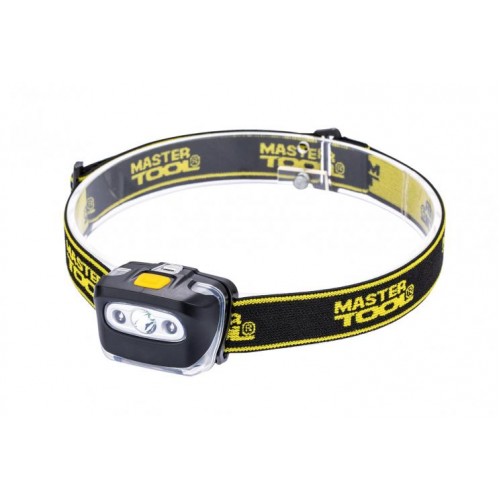 Ліхтар налобний MASTERTOOL 4 режими 55х35х40 мм CREE XT-E WHITE LED+2xRED LED 3xAAA ABS 94-0813 Ліхтар налобний MASTERTOOL 4 режими 55х35х40 мм CREE XT-E WHITE LED+2xRED LED 3xAAA ABS 94-0813