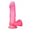 Рельєфний фалоімітатор із мошонкою на присосці 18 см рожевий We Love в інтернет супермаркеті PbayMarket!