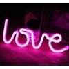 Настінний неоновий світильник нічник Angel Love рожевий