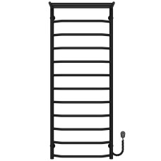 Рушникосушарка електрична Трапеція з полицею П12 500х1300 Deffi Чорний EF16 (C.TP.130.50.12.E.B.R.5)