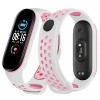 Ремінець Double Color Strap для Xiaomi Mi Band 5/6 White-Rose