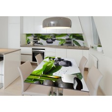 Наклейка 3Д вінілова на стіл Zatarga «Медитація» 650х1200 мм для будинків, квартир, столів, кав'ярень