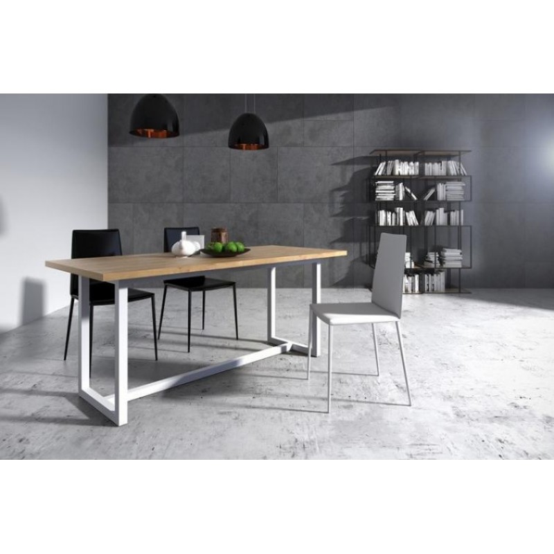 Стіл обідній у стилі Loft NS-114 780x1800x900 мм Черный